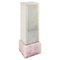 Petite Lampe City en Marbre Rose et Blanc par Michele Barattini 1