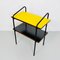 Mid-Century Italian Modern Yellow & Black Bedside Table, 1960s 6