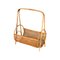 Mid-Century Italian French Riviera Style Bamboo and Rattan Magazine Rack, 1960s 15