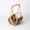 Mid-Century Italian French Riviera Style Bamboo and Rattan Magazine Rack, 1960s 12