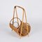 Mid-Century Italian French Riviera Style Bamboo and Rattan Magazine Rack, 1960s 4