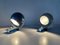 Space Age Blue Metal Spot Wall Lamps, 1970s 9