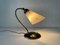 Mid-Century German Black Bedside Lamp in Metal and Brass, 1950s 2