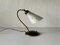 Mid-Century German Black Bedside Lamp in Metal and Brass, 1950s 3