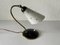 Mid-Century German Black Bedside Lamp in Metal and Brass, 1950s, Image 1