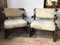 Side Chairs in Lambs Wool, Set of 2 1
