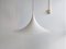 Danish Semi Maxi White Pendant Lamp by Claus Bonderup & Torsten Thorup for Fog & Menup, 1960s 2