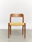 Danish Teak Model 75 Side Chairs by Niels Otto Møller for j.l. Møllers, 1970s, Set of 6, Image 13