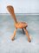 Tabouret Artisanal Rustique en Chêne, 1950s, Set de 2 4