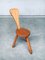 Rustic Handcrafted Oak Milk Stool Set, 1950s, Set of 2, Image 8