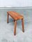 Tavolino o panca artigianale in quercia, anni '50, Immagine 8
