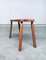 Rustic Handcrafted Oak Side Table or Bench, 1950s 10