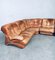 Mid-Century Modern Italian Leather Sectional Sofa by Ipe, Italy, 1970s, Set of 5 42