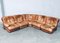 Mid-Century Modern Italian Leather Sectional Sofa by Ipe, Italy, 1970s, Set of 5 1