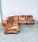 Mid-Century Modern Italian Leather Sectional Sofa by Ipe, Italy, 1970s, Set of 5 47