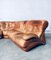 Mid-Century Modern Italian Leather Sectional Sofa by Ipe, Italy, 1970s, Set of 5 54