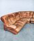 Mid-Century Modern Italian Leather Sectional Sofa by Ipe, Italy, 1970s, Set of 5 30