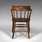 Antiker englischer Captains Chair aus Esche & Ulmenholz, 1900 5