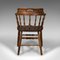 Antique English Ash & Elm Captains Chair, 1900 5