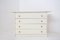 Cómoda de madera lacada en blanco de Pierre Cardin con firma original, Imagen 1