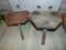 Pre-War Wooden Chairs or Stools, Set of 2 2
