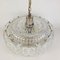 Mid-Century Swedish Crystal Glass Pendant Lamp, 1950s 4
