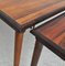 Scandinavian Modern Rosewood Nesting Tables with Drumstick Legs, Set of 3, Image 7