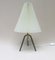 Minimalist Pleated Screen Plastic String Table Lamp, 1960s 4