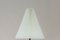 Lámpara de mesa minimalista con pantalla plisada de hilo de plástico, años 60, Imagen 10