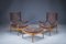Mid-Century Danish Oak & Leather Lounge Chairs & Ottoman by Kristian Vedel for Søren Wiladsen, 1960s, Set of 3, Image 1