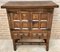 19th Catalan Spanish Baroque Carved Walnut Tuscan Two Drawers Chest of Drawers 3