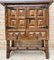 19th Catalan Spanish Baroque Carved Walnut Tuscan Two Drawers Chest of Drawers 7