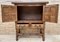 19th Catalan Spanish Baroque Carved Walnut Tuscan Two Drawers Chest of Drawers 5