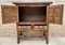 19th Catalan Spanish Baroque Carved Walnut Tuscan Two Drawers Chest of Drawers, Image 5
