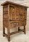 19th Catalan Spanish Baroque Carved Walnut Tuscan Two Drawers Chest of Drawers 2