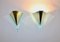 Vintage Acrylic Glass & Metal Sconces, 1990s, Set of 2 2