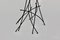 Vintage Black Metal Coat Rack by B.R.A.N.D, Vienna, 1980s 9