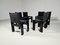 Monk Chairs by Afra & Tobia Scarpa for Molteni, 1970s, Set of 6 5