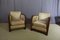 Art Deco Walnut Armchairs, Set of 2 5