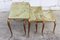 French Onyx Marble & Brass Nesting Tables, Set of 3 3