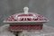 Red Butter Dish from Royal Sphinx Maastricht, Image 1