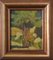 Estudio impresionista de árboles, óleo sobre tablero, enmarcado, Imagen 2