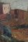 Post-impressionist Village Landscape, 20th-century, Oil on Board, Framed 5