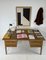 Large Modernist Oak Double-Sided Desk, 1950s, Image 4