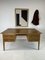 Large Modernist Oak Double-Sided Desk, 1950s 3