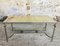 Mid-Century White Marble & Brass Coffee Table, Image 1