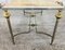 Mid-Century White Marble & Brass Coffee Table 11