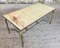 Mid-Century White Marble & Brass Coffee Table 18