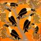 Aussi Jaffary Rashid, Birds, Tanzania, años 70, Oil on Board, Imagen 1