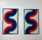 Peintures Verner Panton, 1970s, Set de 2 1